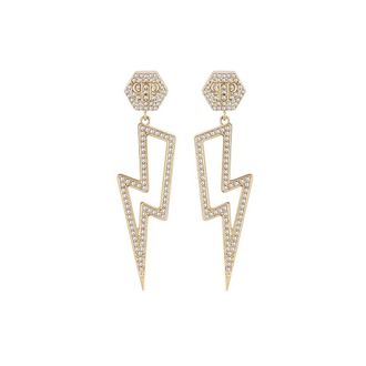 Philipp Plein Thunder Lady Oorbellen - Dames - Oorbellen - Geel - ONE Size - Accessoires