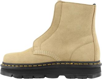 Dr. Martens Zebzag Laceless - Dames - Enkellaarsjes - Beige - 37 EU - Leer - Schoenen