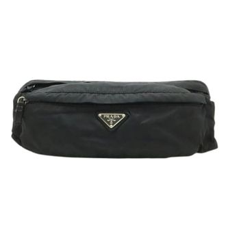 Prada Pre-owned Belt Bags, female, Black, Size: ONE SIZE Pre-owned Nylon Waist Bag