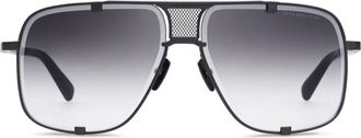 Dita Eyewear Mach-Five Bold Aviator-Style Sunglasses with Gradient Grey Lenses