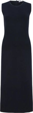 Max Mara Lange Mouwloze Jurk - Dames - Kleedjes - Blauw - S - Kleedjes
