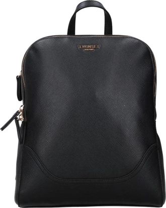 Twinset Backpacks - Dames - Rugzakken - Zwart - ONE Size - Leer - Tassen
