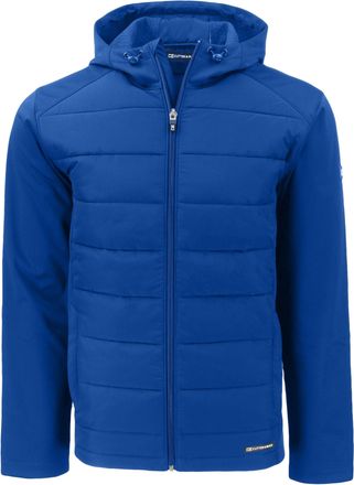 Cutter & Buck Evoke Hybrid Softshell Recycled Full Zip Mens Hooded Jacket