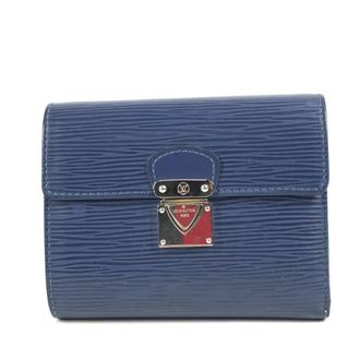 Louis Vuitton Epi Blue Galle Myrtille Epi Leather Wallet (Bi-Fold) (Pre-Owned)