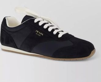 Prada calf leather low-top sneakers