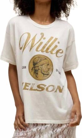 Daydreamer Willie Nelson American Original Merch Tee In Vintage White