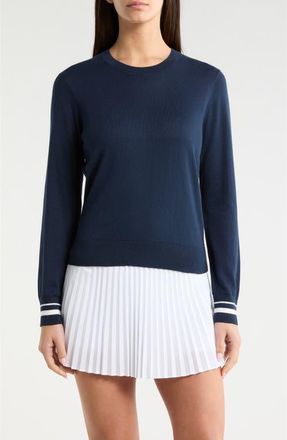 G/Fore Cooling Cotton Blend Golf Sweater in Twilight at Nordstrom, Size X-Small