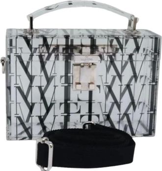 Valentino Pre-owned Cross Body Bags, female, White, Size: ONE SIZE Pre-owned Vintage Clear Hand Bag