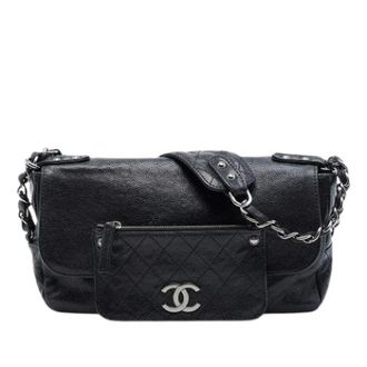 Chanel Pre-owned Vintage Shoulder Bag - Dames - Pre-owned - Zwart - Maat: ONE Size Leer