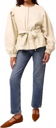 Marie Oliver Coco Vegan Leather Jacket In Polar