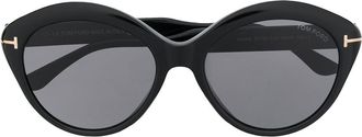 Tom Ford Eyewear FT0763 01A round-frame sunglasses - Black