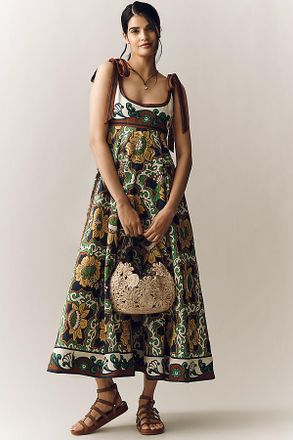 Alemais Liana European Linen Midi Dress