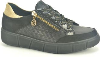 Remonte Print Sneaker in Zwart - Dames - Sneakers - Zwart - 38 EU - Schoenen