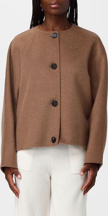 Max Mara S Max Mara Cappotto corto Kate in pura lana con collo a fusciacca