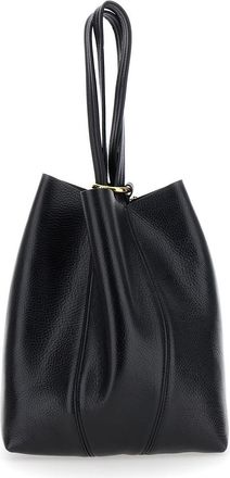 Chlo&eacute; Womens Shoulder Bag Spin Black Grained Leather