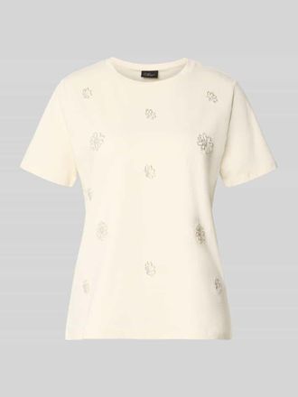 s.Oliver Black Label Slim Fit T-Shirt aus Baumwoll-Mix in Beige, Gr&ouml;&szlig;e 36