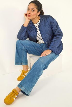 Roman Two Tone Crew Neck Jacket