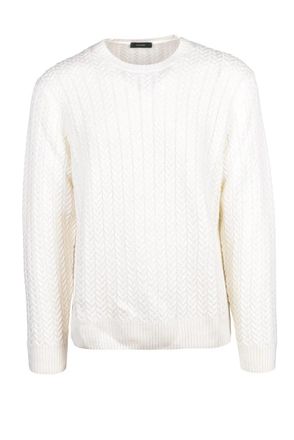 Zanone Crewneck Sweater - White