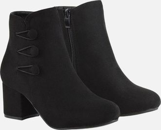XY London Womens XY London Womens/Ladies Ruth Button Ankle Boots - Black - Size: 3