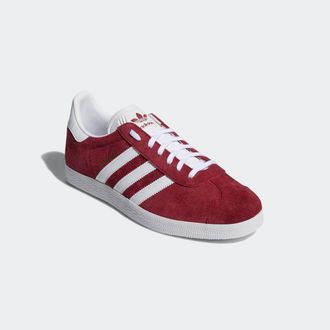 adidas Sneaker ADIDAS ORIGINALS GAZELLE, Herren, Gr. 40,5, rot (collegiate burgundy, ftwr wei&szlig;, gold metallic), Leder, Synthetik, Schuhe Sneaker