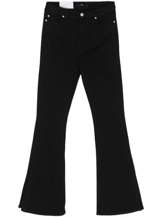 7 For All Mankind Ali high-rise flared jeans - Black