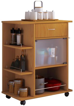 ebuy24 Carro De Cocina Que Sirve Rodillos De Carro Pocis 80x65x39 - Vcm