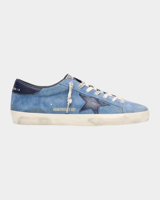 Golden Goose Men & apos;s Super-Star Suede Low-Top Sneakers