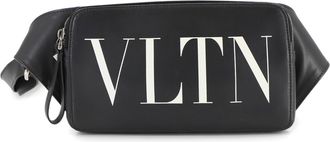 Balenciaga Black Leather Fanny Pack Sling Bag (Pre-Owned)