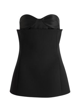 Khaite Ayla Layered Crepe top - Black - 8 (UK12 / M)
