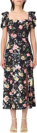 Mar De Margaritas Midi Dresses, female, Multicolor, XS, Colorful Floral Midi Dress