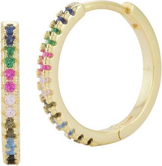 Sphera Milano 14K Gold Plated Cz Earrings