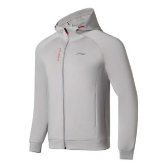 Li-Ning GYM Hooded Coat Grey AWDS791-4