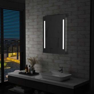 vidaXL Espejo De Pared De Ba&ntilde;o Con Led 60x80 Cm Vidaxl