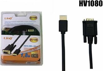 Trade Shop Trade Shop - Cavo Prolunga Adattatore Da Hdmi A Vga + Ic 1080p 1,8 Metri Linq Hv1080