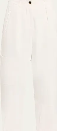 Max Mara Pleated Barrel-Leg Ankle Pants