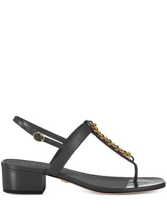 Veronica Beard Sandali Andie con decorazione 38mm - Nero