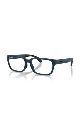 Moncler 57mm Rectangle optical glasses in Blue at Nordstrom