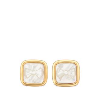Shushu/Tong X Yvmin Bow-motif Square Earrings