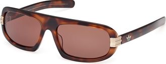 adidas OR0122 52E Mens Sunglasses Tortoiseshell Size 59