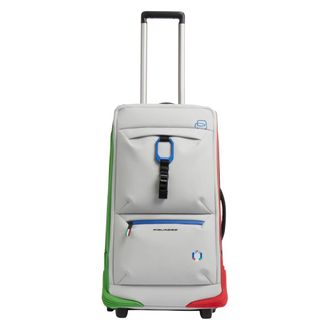 Piquadro Water-Resistant Wheeled Duffle Bag - Heren - Handbagage koffer - Wit - ONE Size - Polyester - Koffers