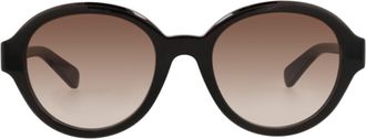 Chlo&eacute; Round-Frame Recycled Acetate Sunglasses