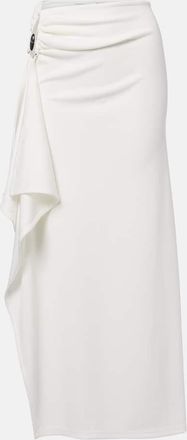 CHRISTOPHER ESBER Ribbed-knit draped maxi skirt