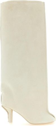 Maison Margiela Anatomic Boots - Dames - Laarzen met Hak - Wit - 37 EU - Leer - Schoenen