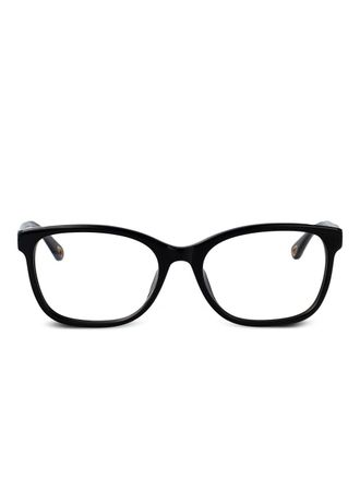 Chlo&eacute; square-frame glasses - women - Acetate - One Size - Black