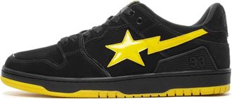 A Bathing Ape SK8 STA Black Yellow BAPESK8STA-YELLOW
