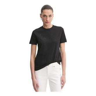 Versace Jeans Couture Dames, Tops, Zwart, Maat: XS Katoen