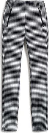 Rag & Bone Simone Gingham Slim Crop Pants in Blkwhtging at Nordstrom Rack, Size 6