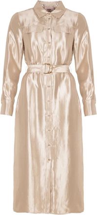 Freebird by Steven Doralee Dress - Dames - Shirt Kleedjes - Geel - M - Kleedjes