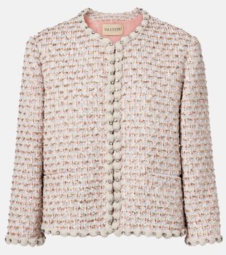 Valentino Embroidered tweed jacket