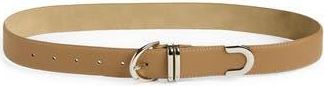 Steve Madden Feathered Edge Faux Leather Belt in Latte at Nordstrom Rack, Size X-Large